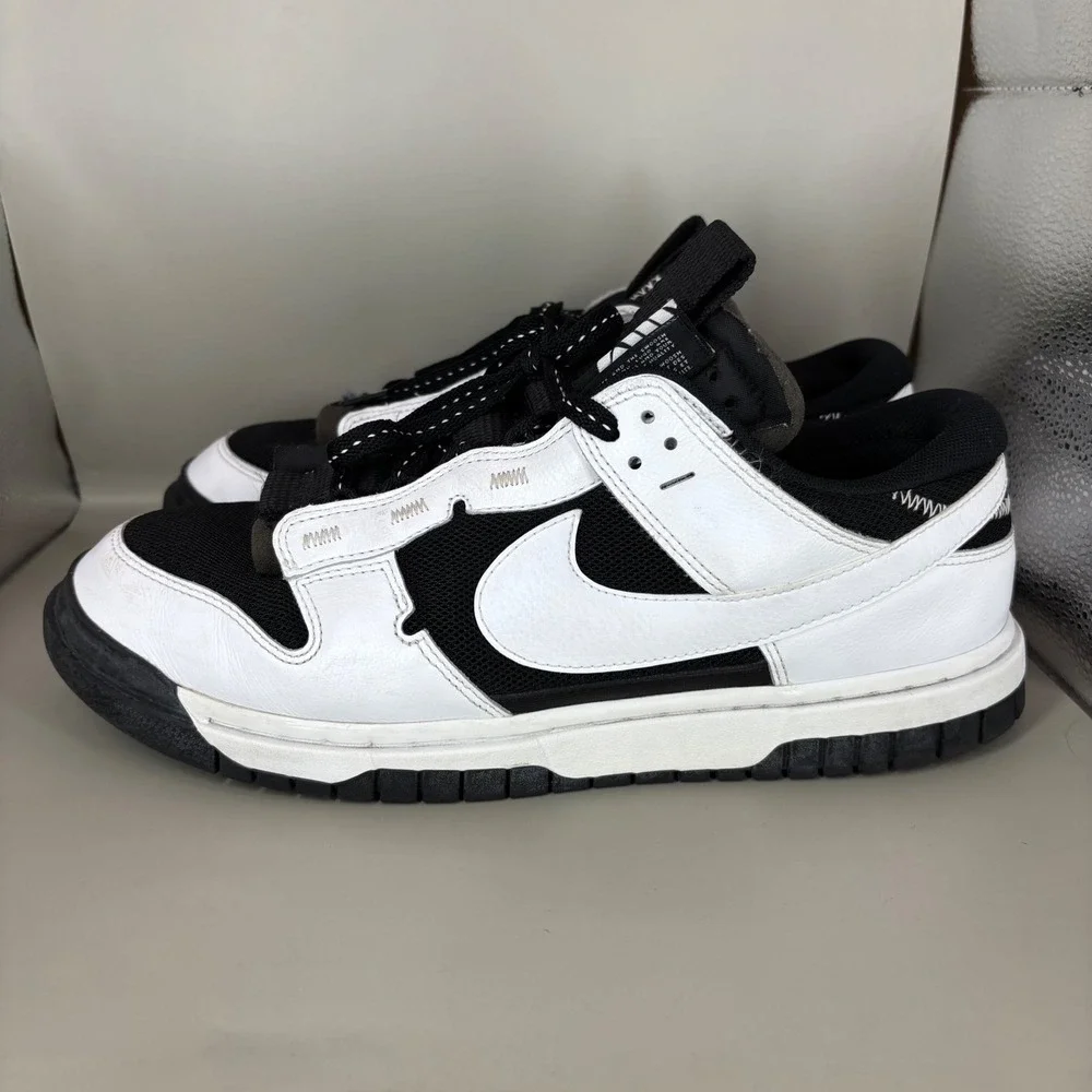 Nike Dunk Low Jumbo Reverse Panda Black White DV0821-002 Mens 10.5 Sneaker - Picture 3 of 7